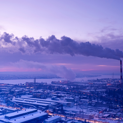 Industrial area of a city